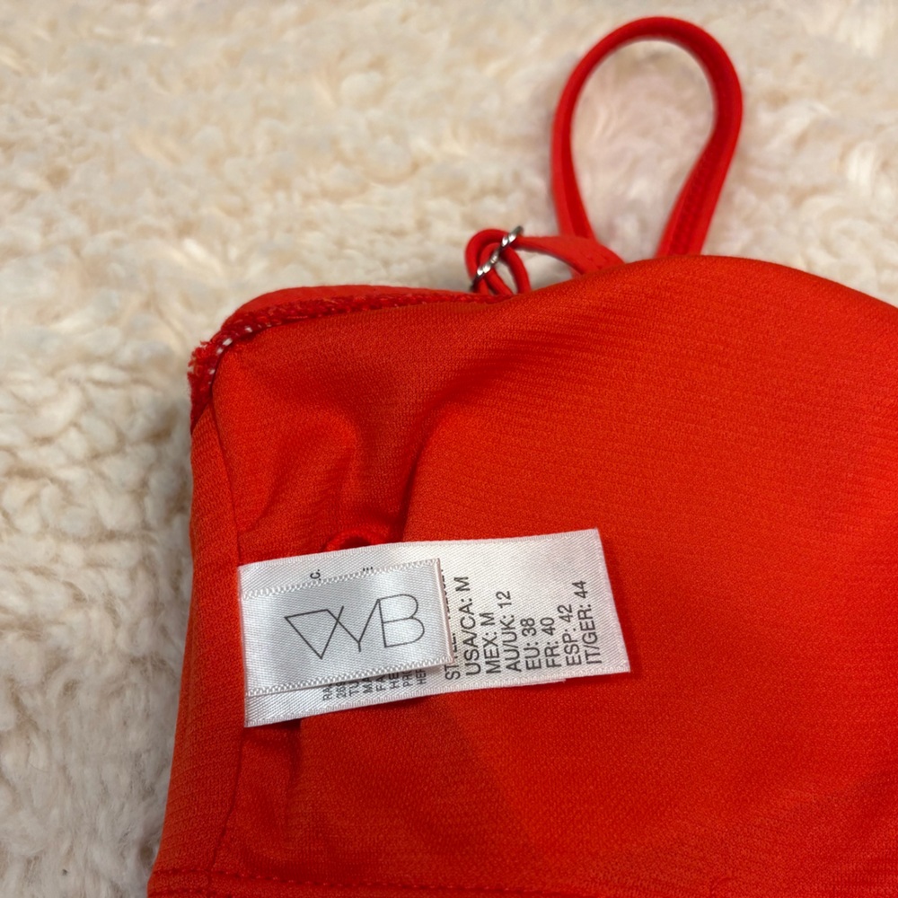 VYB Fire Red Women's One Piece Swimsuit - Picture 5 of 13
